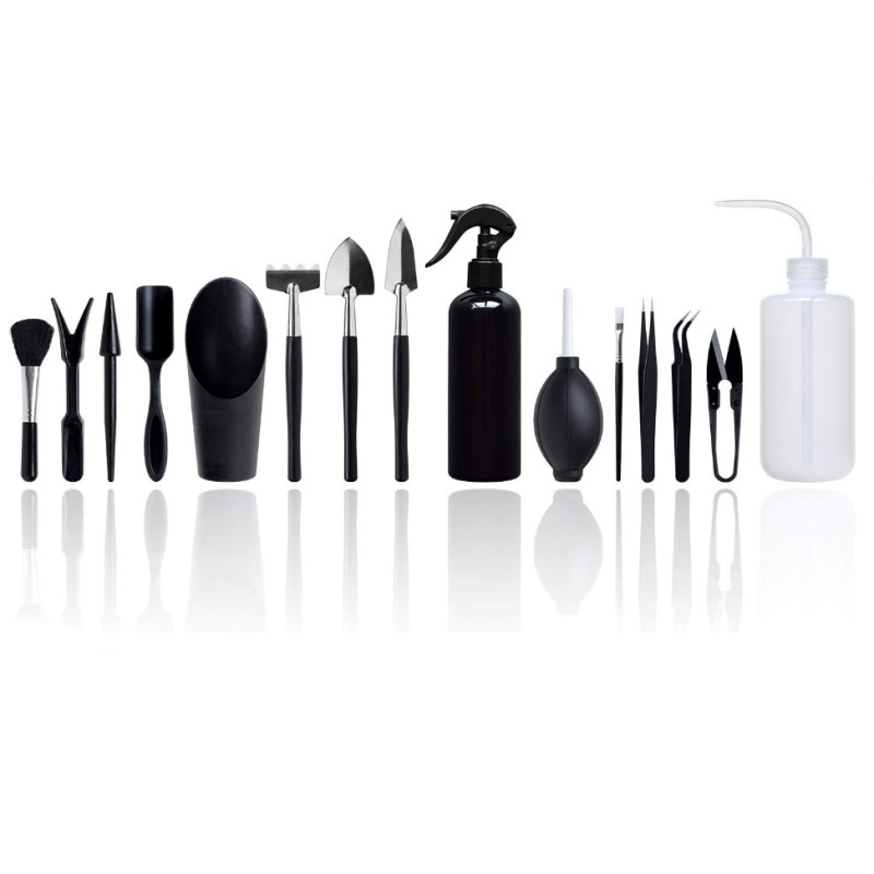 Black gardening 15-piece set
