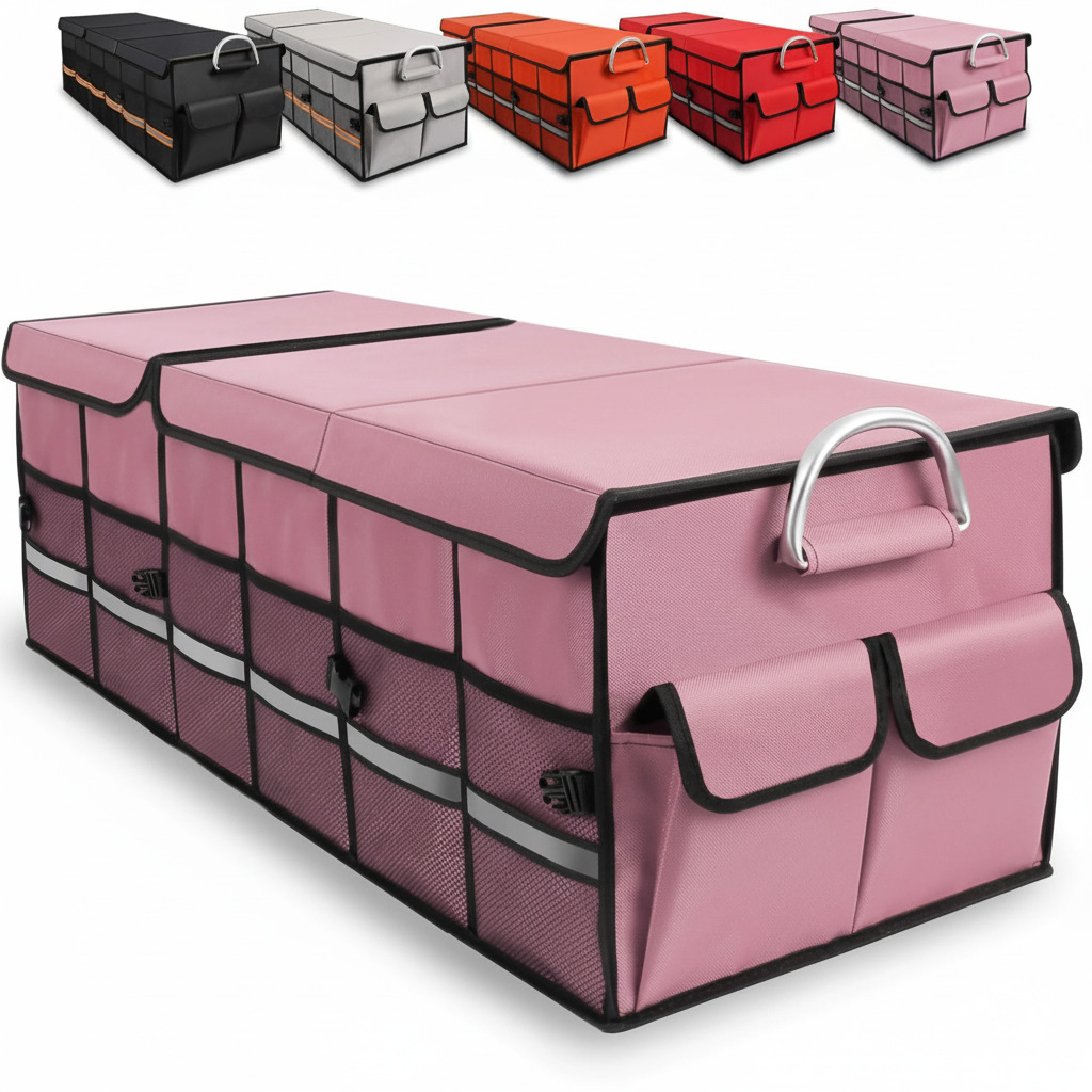 Caja de almacenamiento plegable para maletero de coche, organizador de maletero, almacenamiento en el coche, impermeable y resistente a la presión