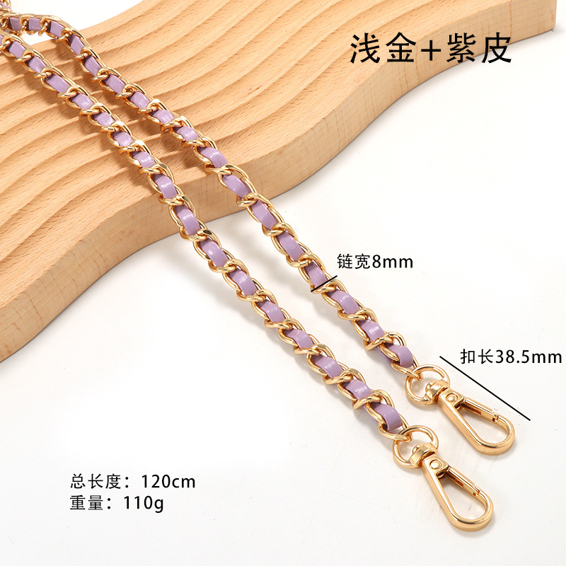 スポット Xiaoxiang レザーバッグチェーンシングルショルダークロスボディ PU レザーバッグストラップハイエンドの女性のバッグチェーン交換バッグショルダーストラップ|undefined
