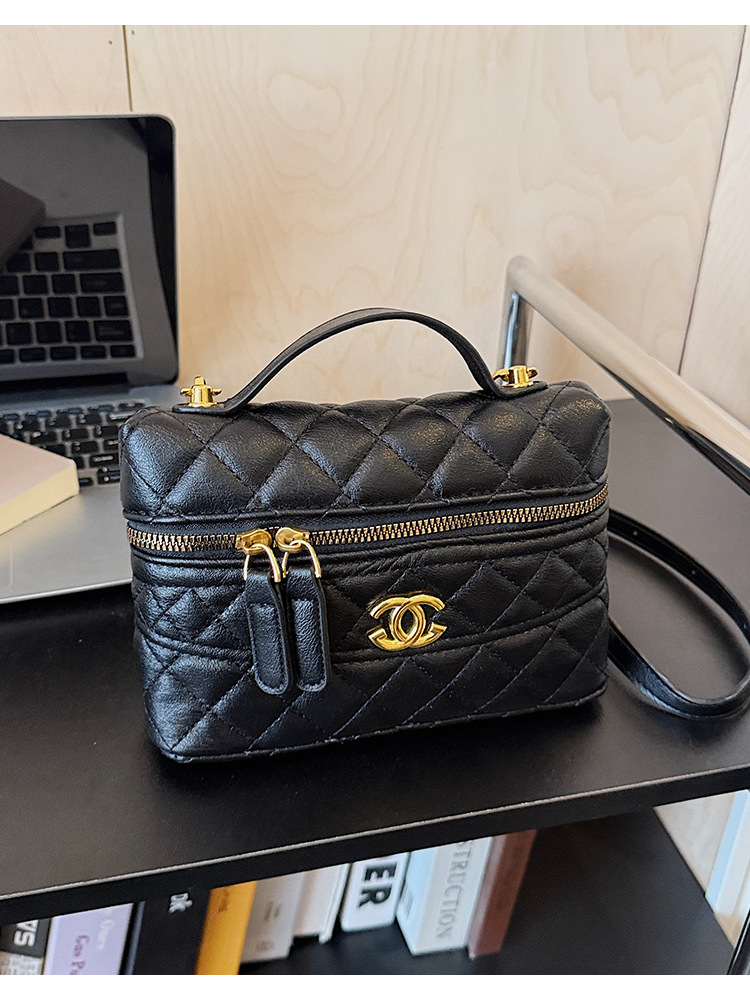 Bolsa de viento de alta calidad de diamante 2026 nuevo exquisito bolso cuadrado de estilo extranjero bolso de mujer retro versátil