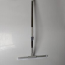伸缩杆玻璃刮地刮不锈钢杆玻璃擦胶皮水器 长杆硅胶水刮35cm