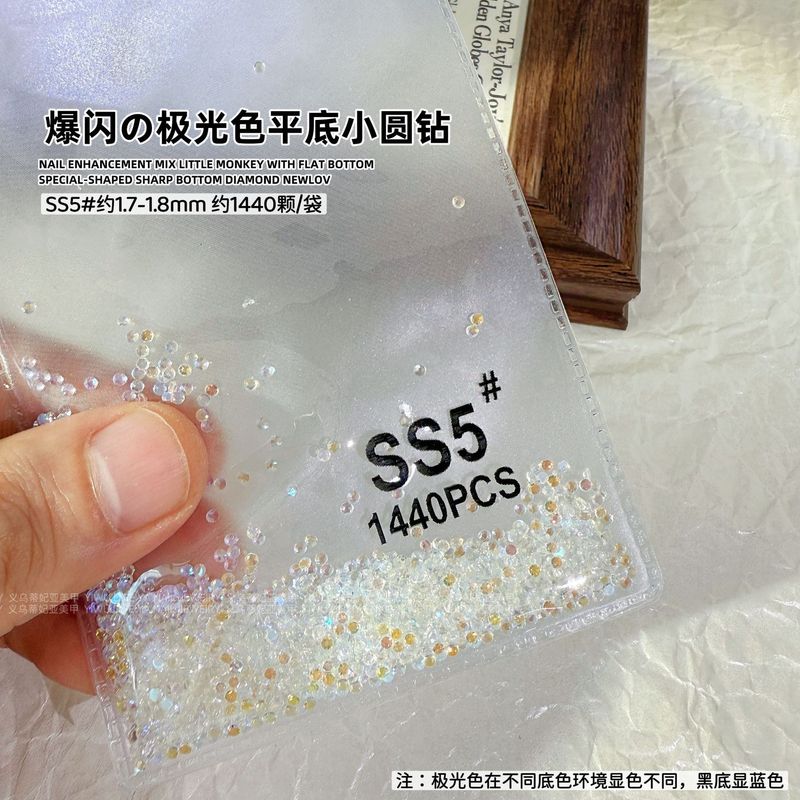 AB ルースダイヤモンド SS4 キングファンステッカーダイヤモンドフラットボトムネイルアートダイヤモンドフラッシュブラックラウンドダイヤモンドオーロラシンフォニーガラスラインストーン|undefined