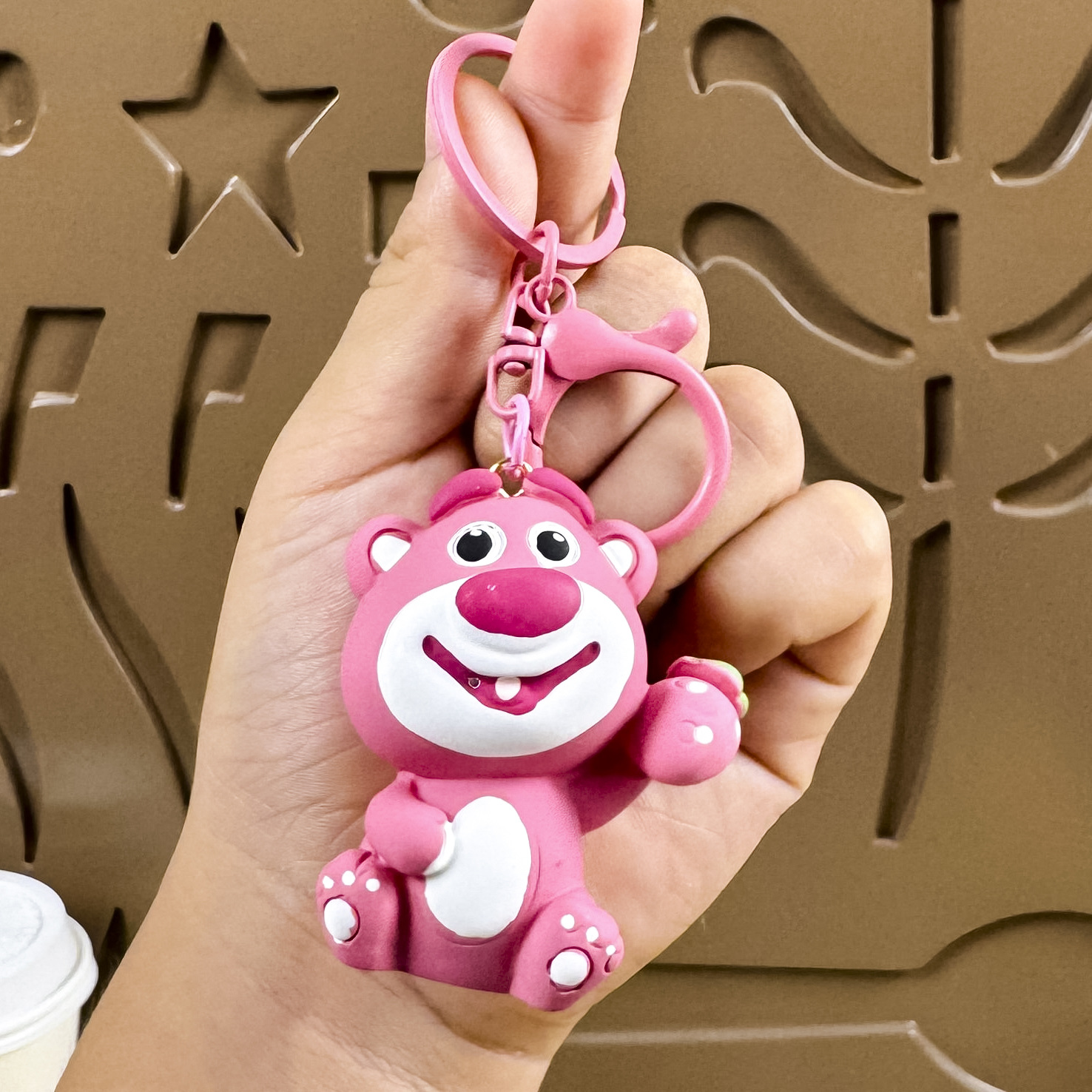 Nueva resina de lana oso llavero mujeres exquisito coche mochila colgante par moda bolsa colgante pequeño regalo image 30