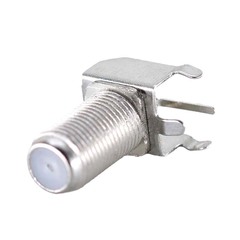 British F-head connector, household universal female socket 90-degree bent leg, digital set-top box with threaded female socket iron shell F head