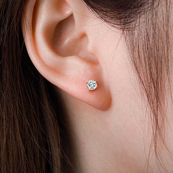 Fashionable elegant earrings hip-hop style with zircon for men and…