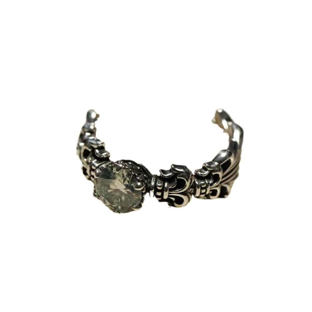 Französischer Vintage Ring Mit Irisblüte Für Damen Elegant_voghion.com