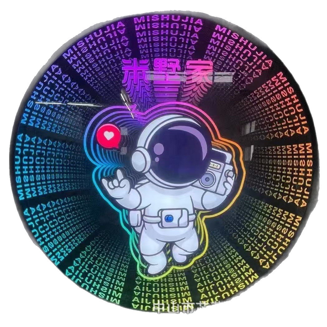 Abismo lazanospejo LED de fondo de puerta de red lámpara de cartel caja de neón al aire libre estereoscópico cartel publicitario de carácter luminoso