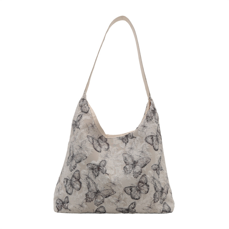 Bolsa de mujer de Mori, bolso de hadas de encaje fresco de verano, bolso de hombro de tela original.