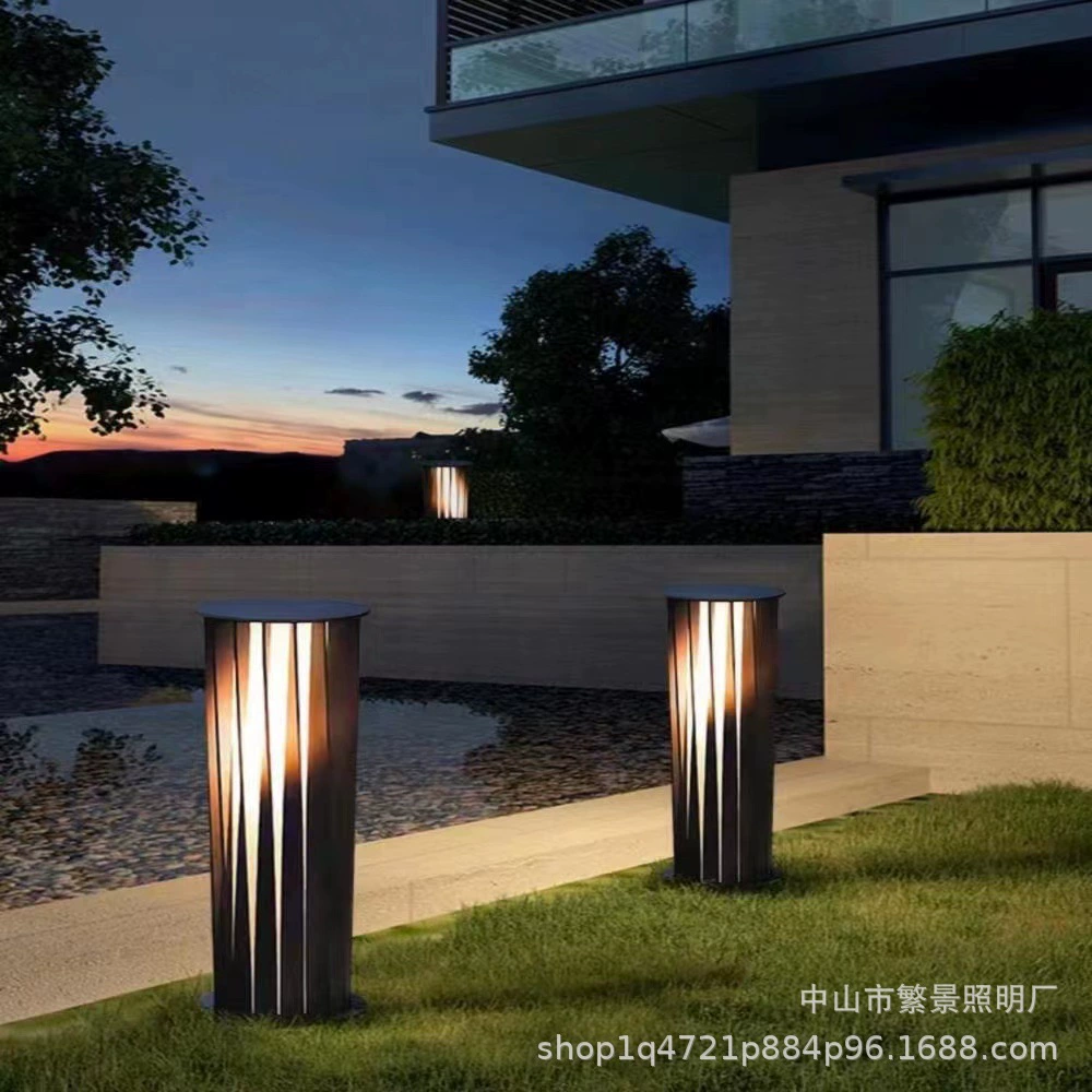 Уличные дворовые фонари, уличные водонепроницаемые подключенные газонные фонари, ландшафтные фонари для сада виллы, солнечные газонные фонари