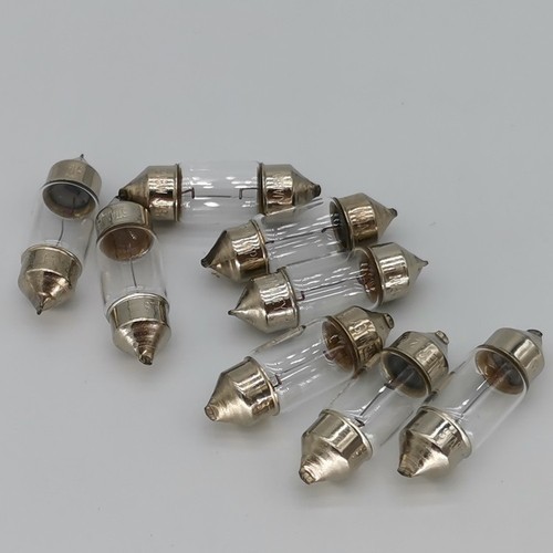 Double-tip reading car trunk small lamp bead 12V 24V5W double-tip bulb olive lamp roof ceiling light