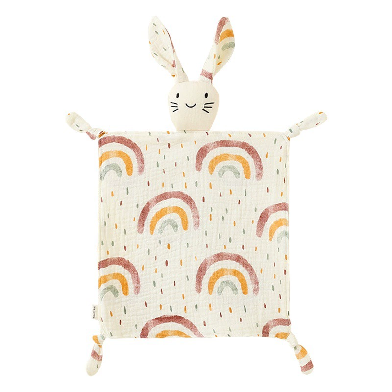 Успокаивающее полотенце из чистого хлопка марля вход Спящая кукла спящий артефакт ребенок спит детская игрушка