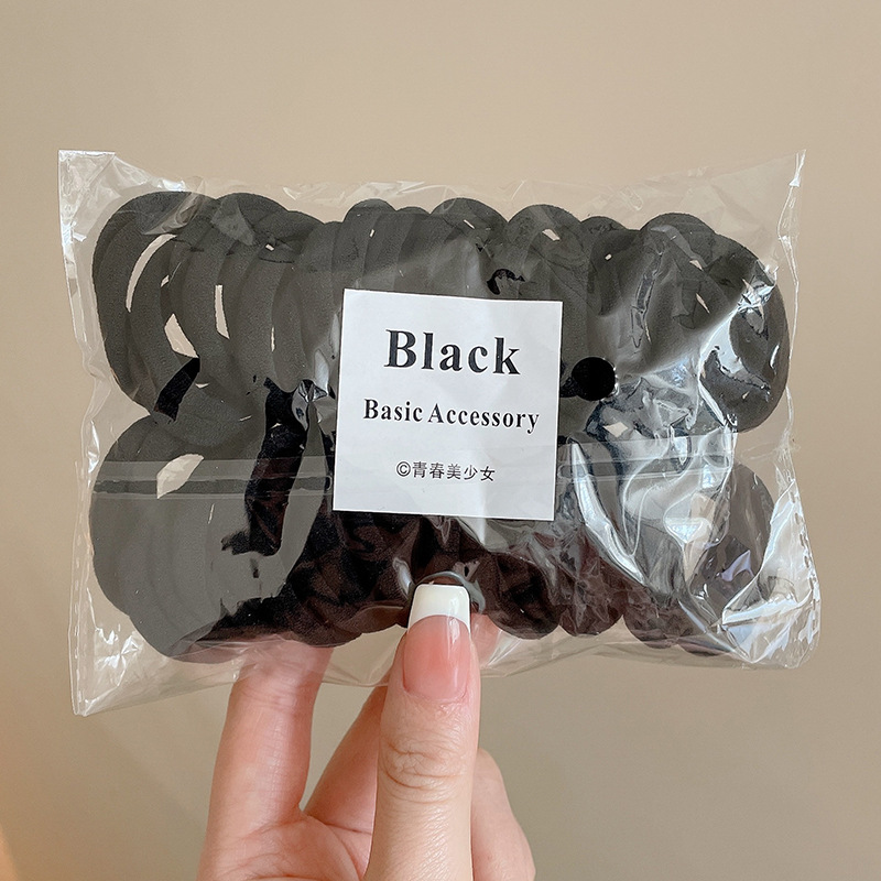 Anillo para el cabello de los niños, banda de goma de alta elasticidad, cabello trenzado, no daña el cabello, cuerda para atar al bebé, red neta 2025 nueva funda de cuero de cuerda para el cabello