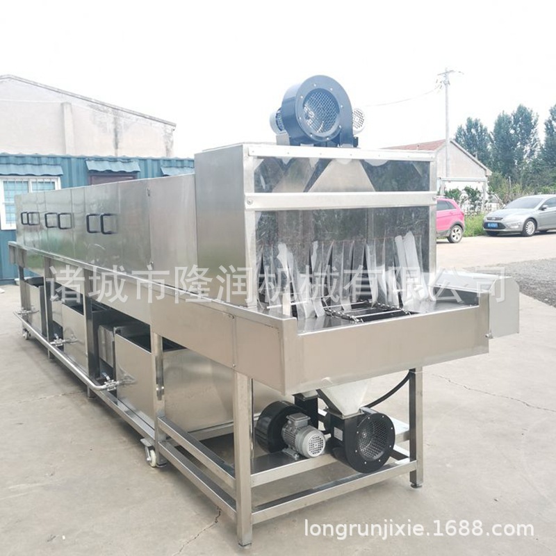 厂家供应食品塑料筐清洗机 全自动高压喷淋去油污洗筐机