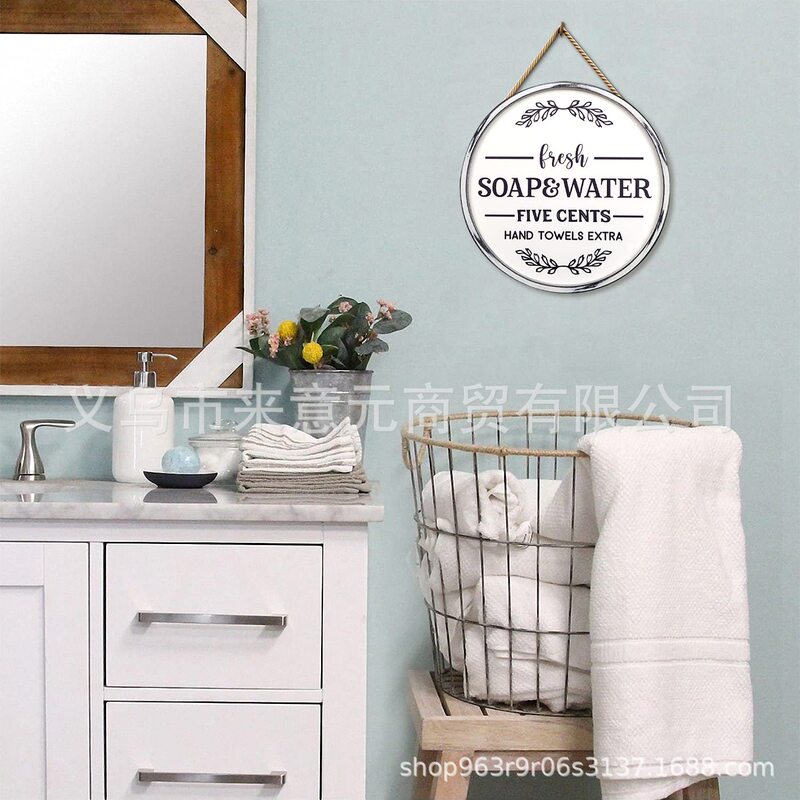 Farmhouse bathroom wall decoration-rustic frame log-toilet toilet lounge vintage decorations Farmhouse bathroom wall decoration-rustic frame log-toilet toilet lounge vintage decorations