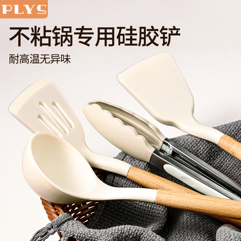 Fábrica de alimentos suplementarios para bebés venta directa no pegajosos caseros cucharas de verduras cucharas de alimentos para el cabello cucharas regalos de madera no