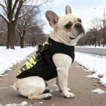 狗狗衣服秋冬新户外迷彩服装泰迪比熊法斗马甲胸背保暖宠物狗衣服