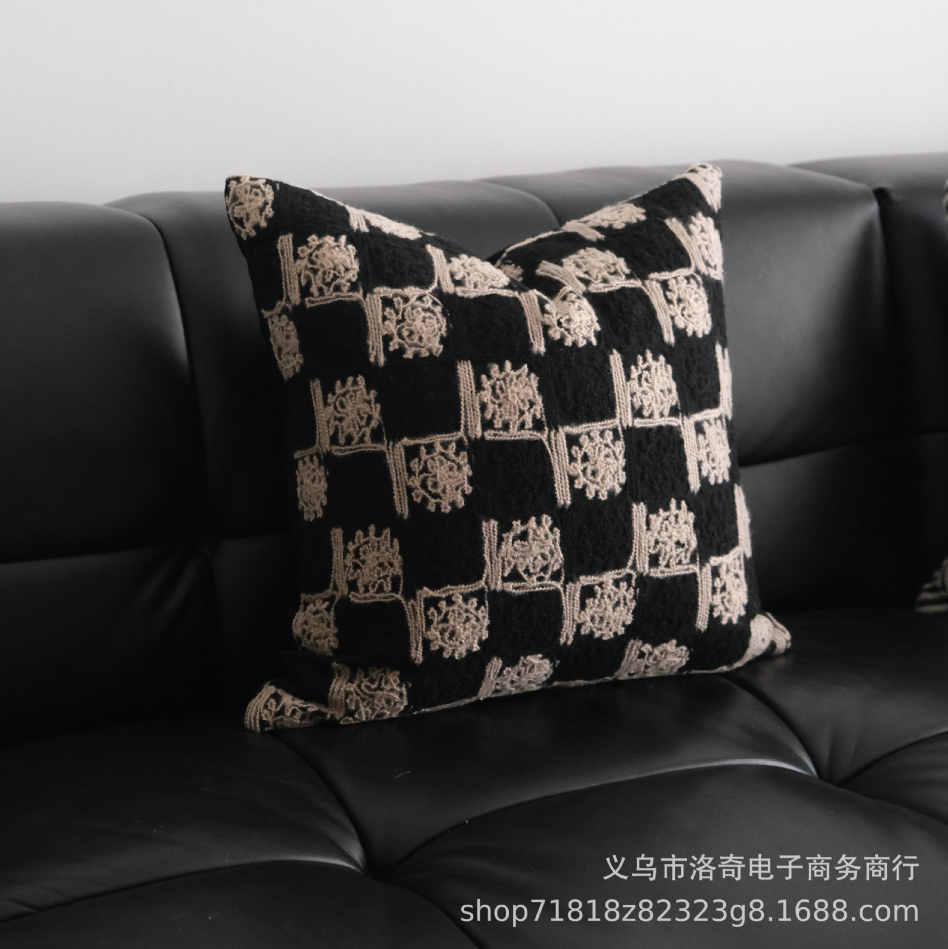 ins Light Luxury Embroidered Pillow Cross-border Pillow Case Living Room Sofa Cushion Bedside Windowsill Decorative Backrest Model Room