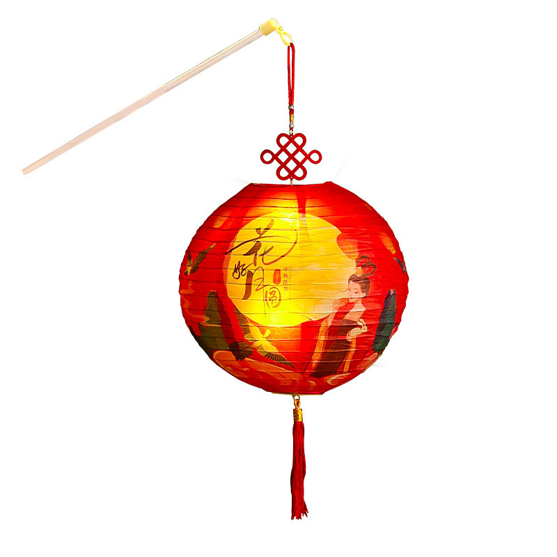 中秋节灯笼户外儿童手提中式古风发光宫灯挂饰批发 手工diy材料包|undefined