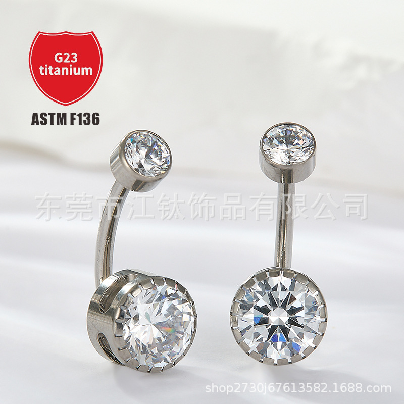 Pointed titanium steel lip stud product view