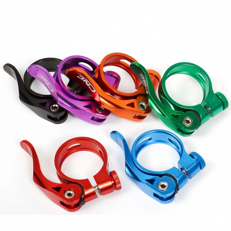 CNC carretera bicicleta de montaña abrazadera de asiento 31,8mm Abrazadera de asiento de aleación de aluminio 34,9mm varilla de asiento de bloqueo de liberación rápida