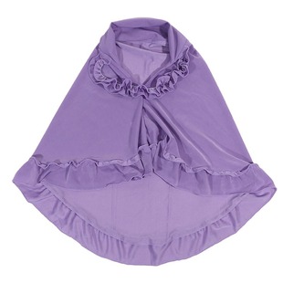 Hem Ruffled Lace Little Girl Children's Headscarf Gauze Scarf Versatile Turban
