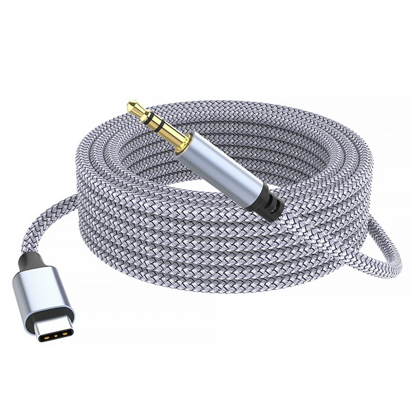 Gray [typec to 3.5] audio cable