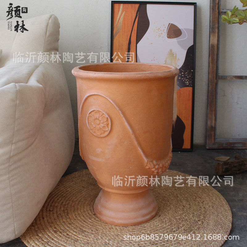 vasijas de cerámica americana vasijas de vino rurales vasijas de flores de estilo romano vasijas de exportación vasijas de cerámica gruesa de tierra vasijas de cerámica roja vasijas de pies altos