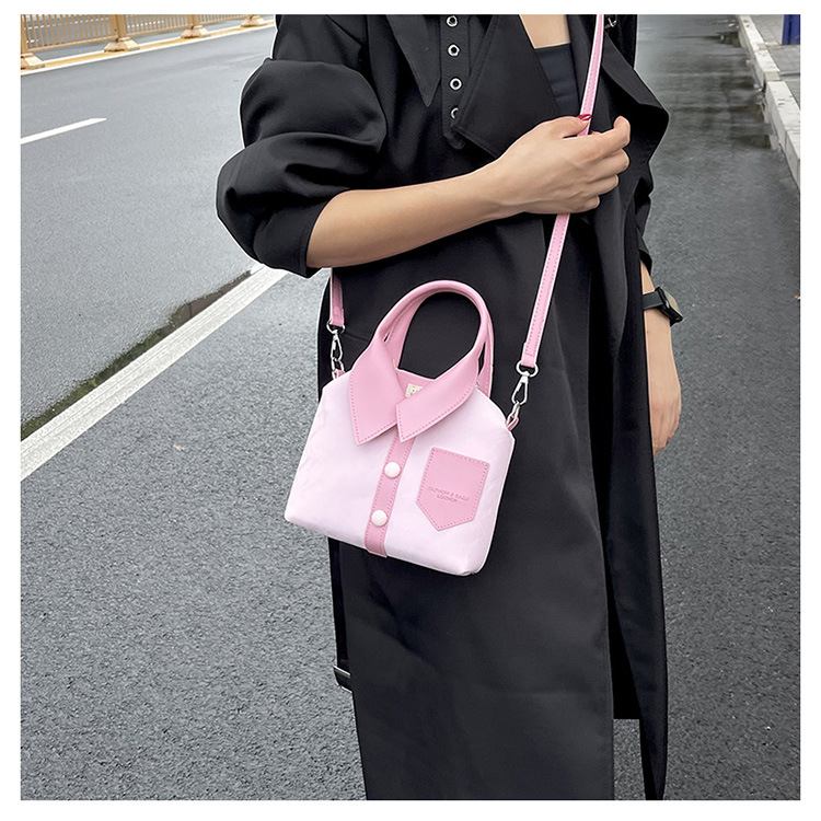 Borsa a secchiello a spalla elegante donna stile coreano moda_voghion.com
