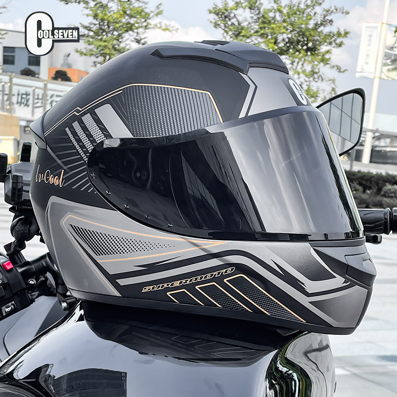 3C certificado casco de motocicleta estándar nacional DOT locomotora casco completo Four Seasons coche eléctrico fábrica de casco comercio exterior transfronterizo