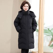 专柜高级感羽绒服女中长款过膝中老年妈妈装冬季新款质感保暖外套