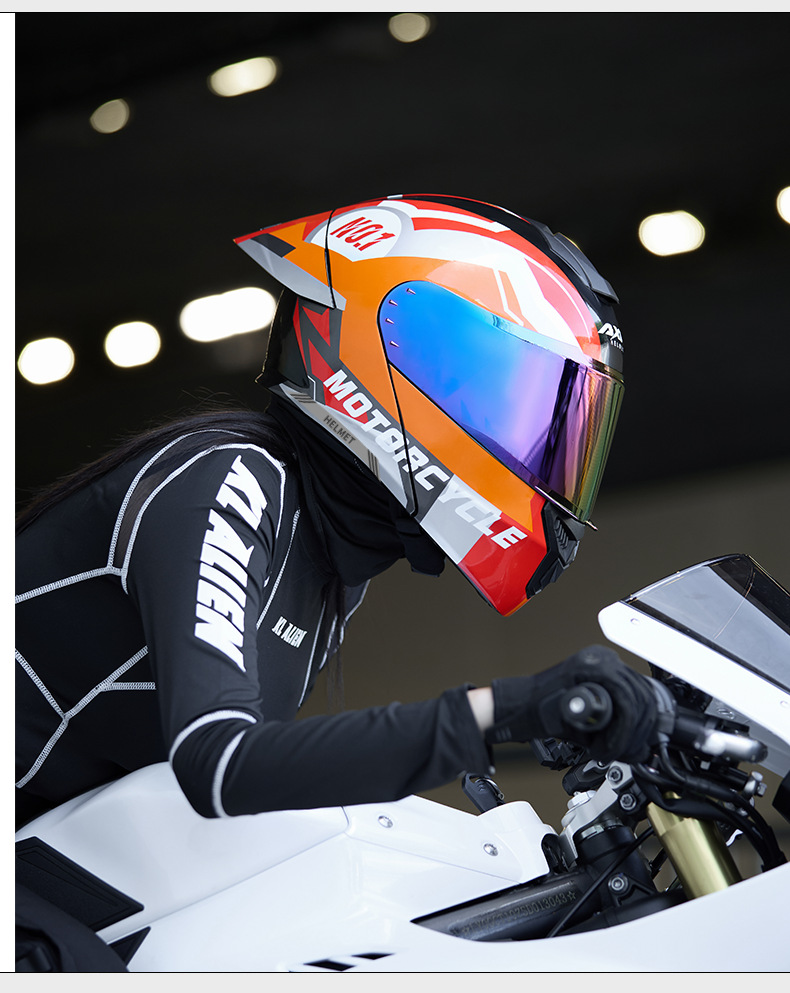 3C/DOT Motorcycle Helmet for Men and Women, All-Season Riding Open-Face Helmet, Winter Warm Riding Safety Helmet