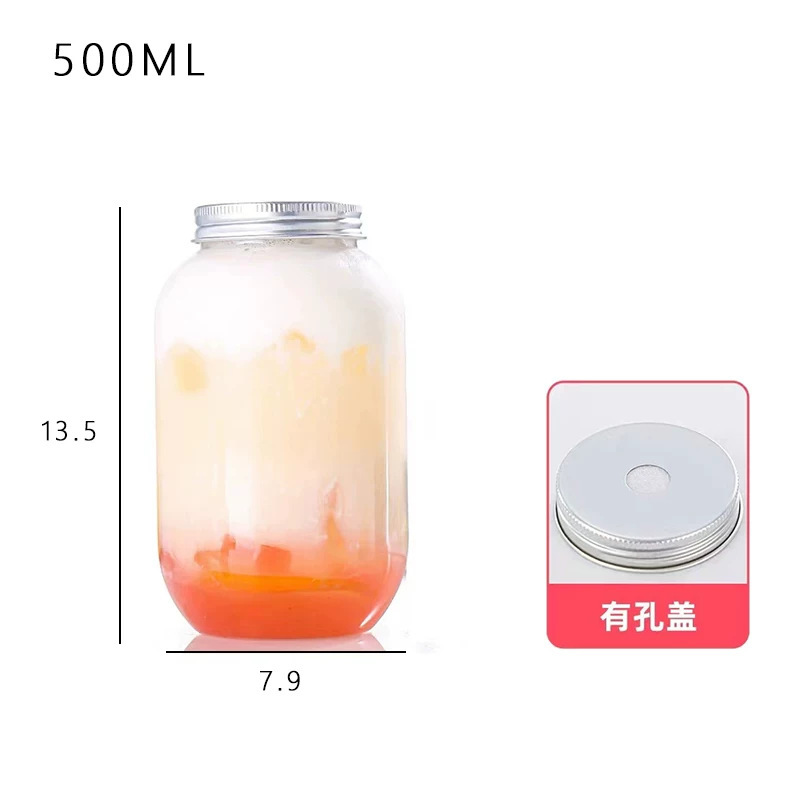 卸売インターネット有名人 50 パック Daixi ティーボトルファットカップ蓋付きペットミルクティーカップ使い捨てプラスチックボトルジュースカップ|undefined