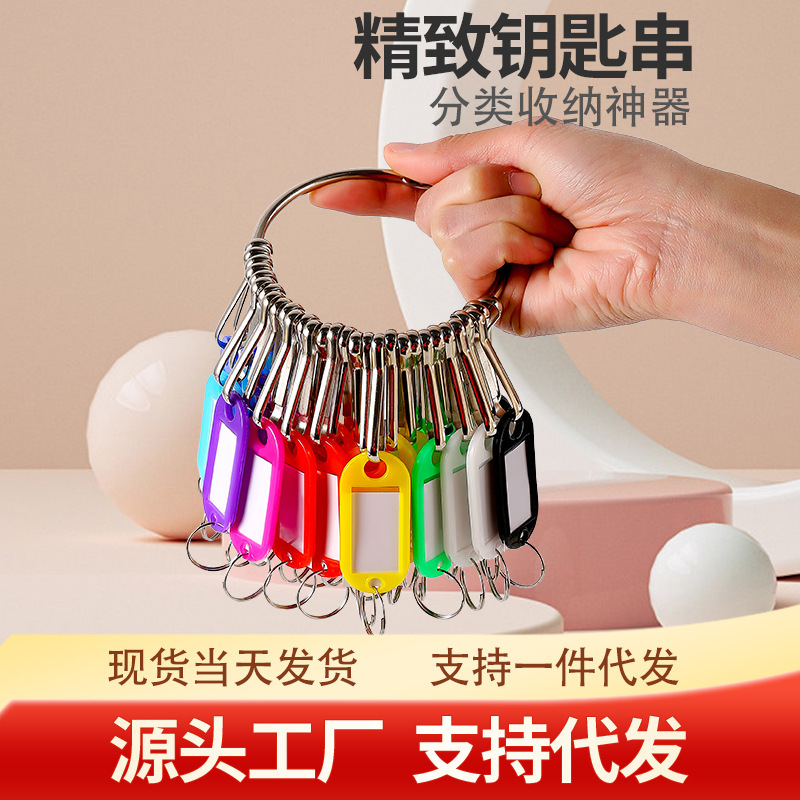 Key chain rental key plate key ring classification metal key ring key storage ring
Key Label