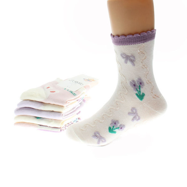 Children's summer cartoon breathable thin knee socks for students…