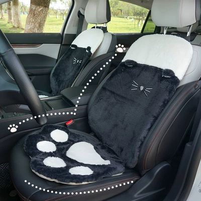 Autumn and Winter Car Seat Cushion Creative Cat Claw Comfortable and Warm Car Seat Cushion Plush Cute Cartoon Car Seat Cover