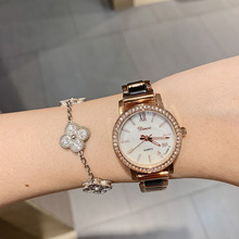 蒂米妮DINIMI新款陶瓷表带镶钻气质潮流时尚女情人节礼物女士手表