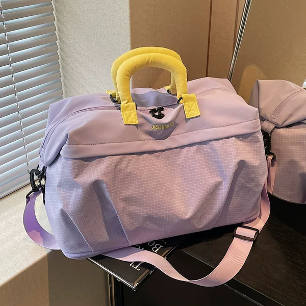 Expandable Large-Capacity Travel Bag for Women, Lightweight Short-Distance Business Trip Storage Luggage Bag, Portable Yoga Sports Fitness Bag