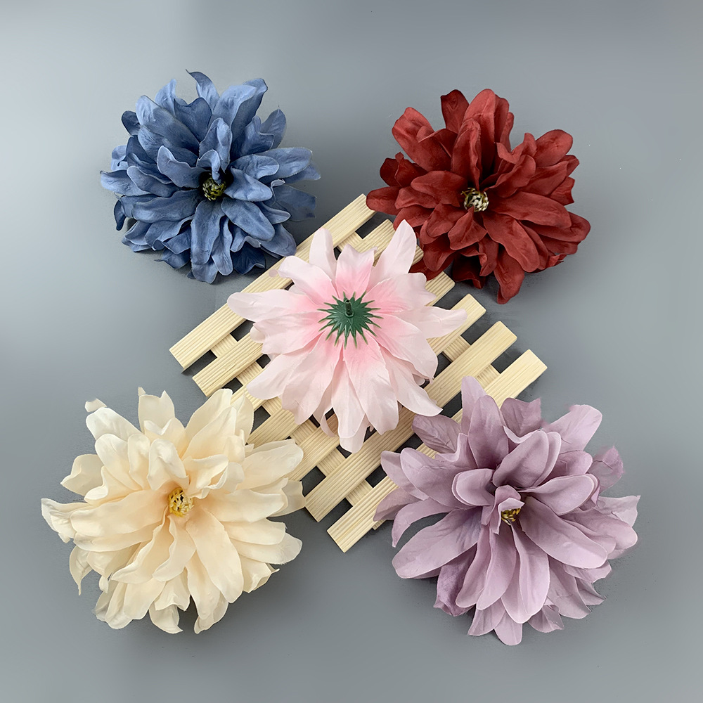 Simulación de flores de orquídea 14cm diámetro de orquídea violeta material de lámpara de flores DIY flor de pared flor de flores falsas flores
