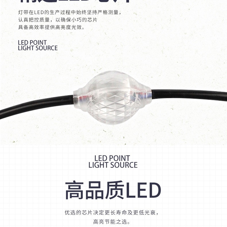 Cadena de luces luminosas 3D de colores completos, luces RGB deslumbrantes, luces de marquesina, cadena de luces populares para patio de Navidad, cubo de luz decorativo para exteriores