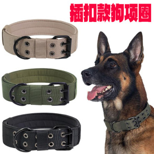 Dog Convenience Buckle Adjusting Collar Outdoor Traction Pet Collar Military Dog Tactical Collar Medium and Large Dog Training