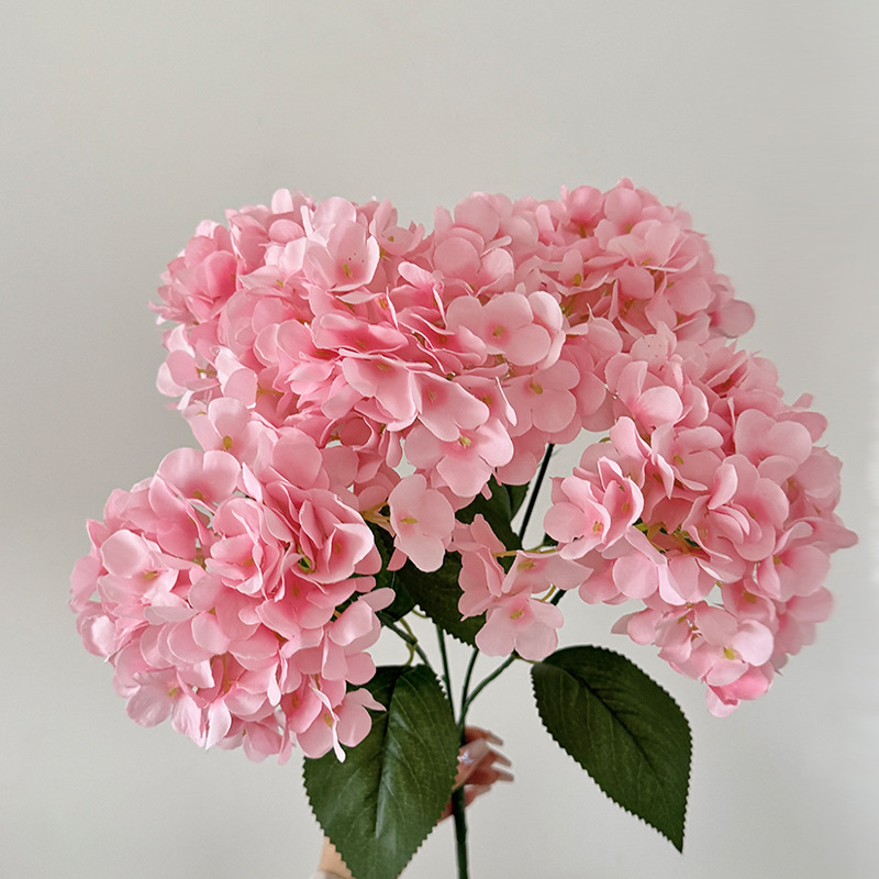 Flor de hortenida francesa de alta calidad flores reales flores falsas decoración del hogar decoración del salón de bodas paisajismo props de arreglos florales