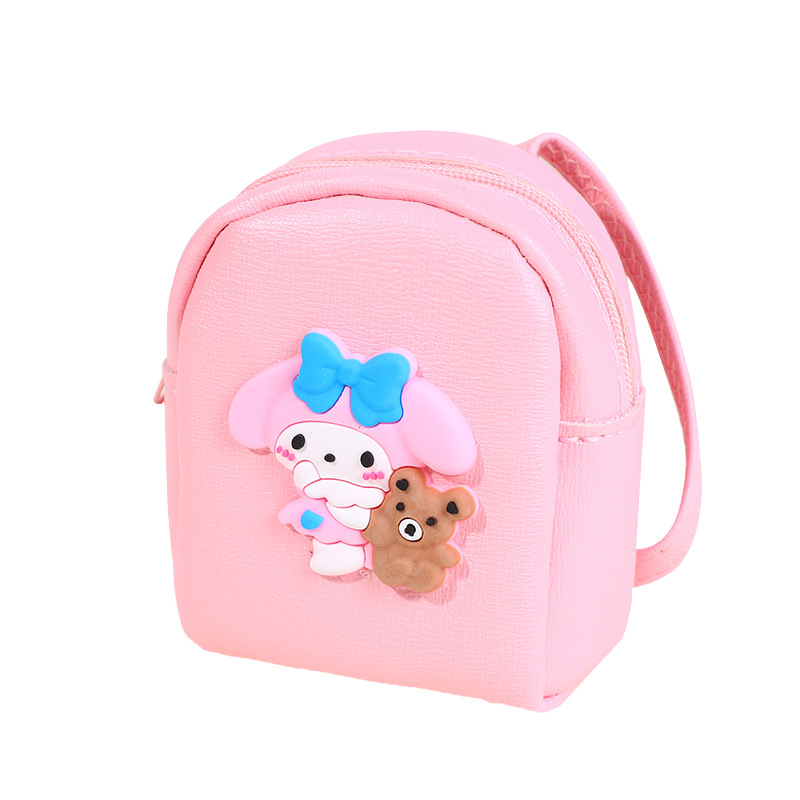 Versión coreana del monedero de dibujos animados del corazón de la niña