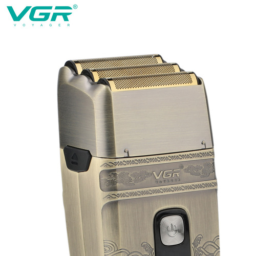 VGR335 cross-border reciprocating three-head shaver whitening shaving rechargeable men's IPX6 washable shaver