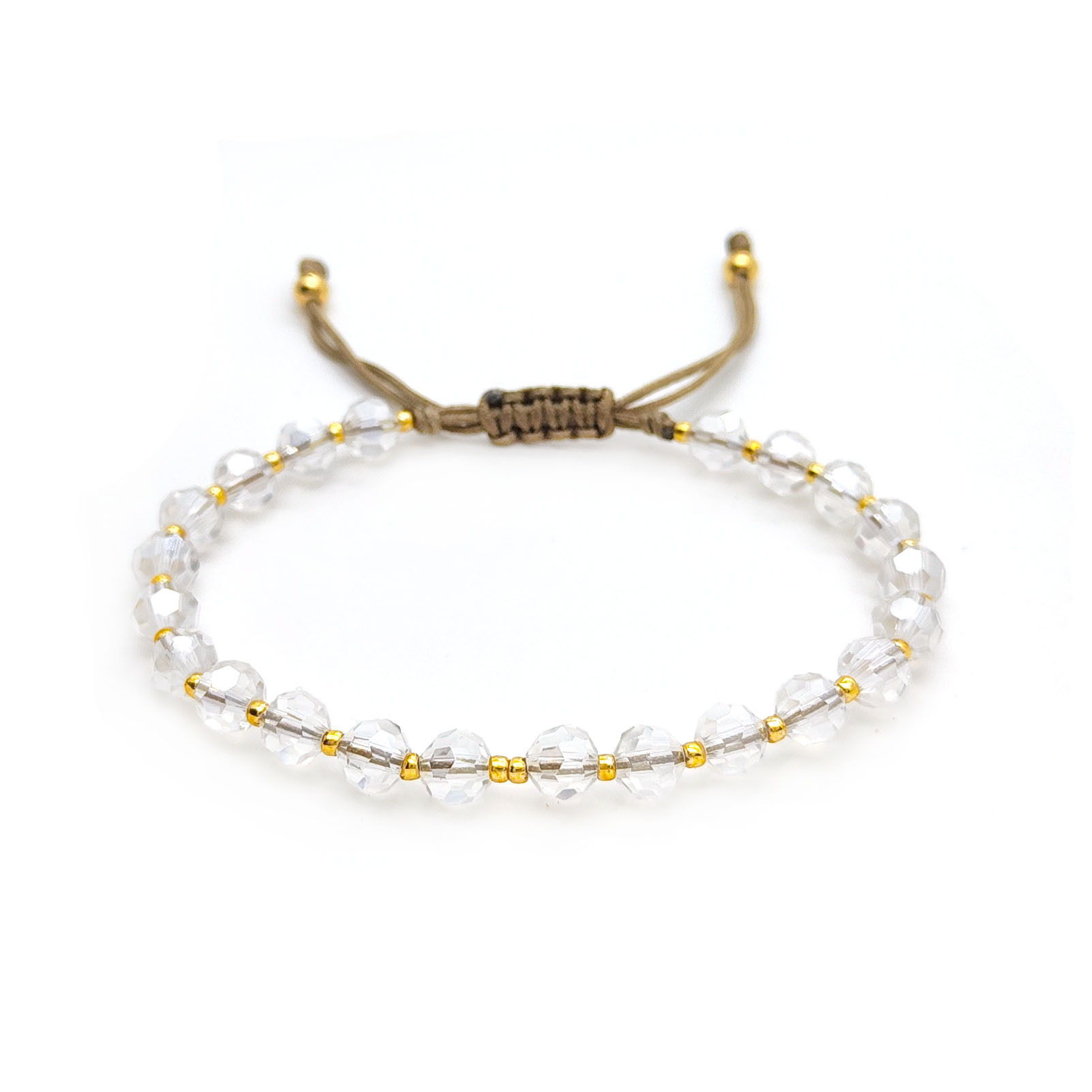 Knitting Design Elegant Simple Style Geometric Freshwater Pearl Soft Clay Copper Knitting Women's Drawstring Bracelets