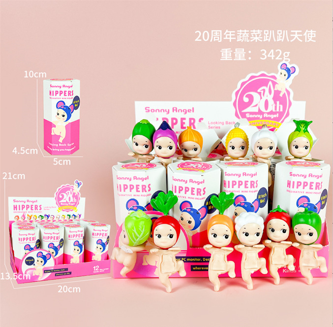 单个装新品跨境盲盒单个装趴趴天使装饰公仔手办手机贴贴现货|undefined