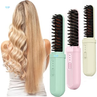 1Pc Dual Purpose Portable Hair Straightener and Curler USB