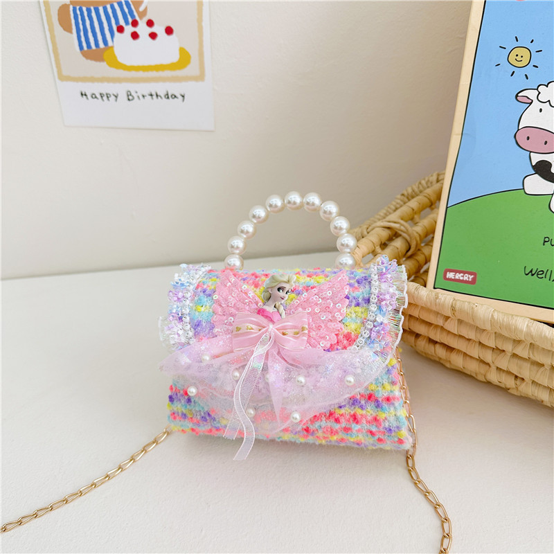 Nuevo bolso infantil, bolso de moda, bolso de princesa, bolso de niña encantador, bolso de mochila para bebés en línea, popularidad