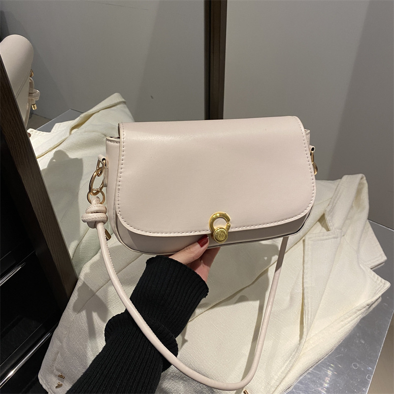 2025 nuevo temperamento simple bolso pequeño bolso de brazo de nicho coreano bolso de mujer bolso de hombro de viaje retro francés