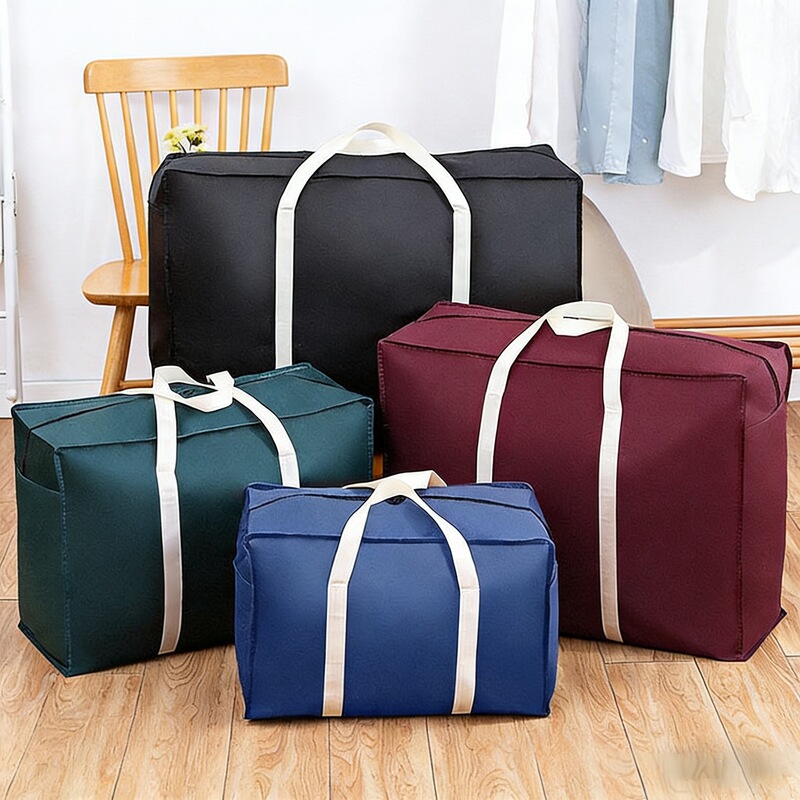 Large-Capacity Moving Bag, Quilt and Clothing Storage Bag, Luggage Bag, Travel Packing Bag, Dust-Proof and Moisture-Proof Large Portable Bag