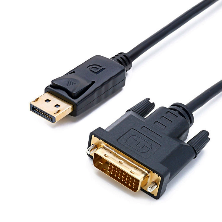 Большой переходной кабель DP–VGA 1.8 м для видеокарты к монитору, подключение к 4K ТВ, HDMI→VGA